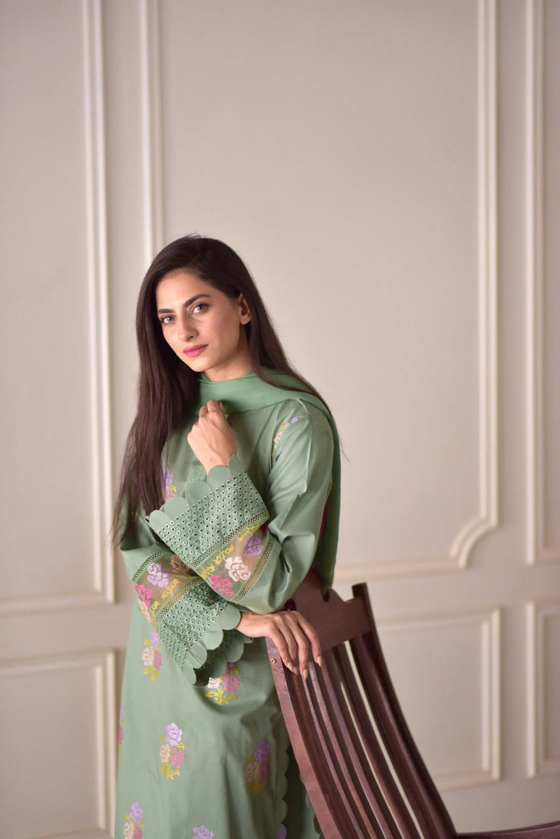 EID SPECIAL BLOSSOM LUXURY COTTON 3PC