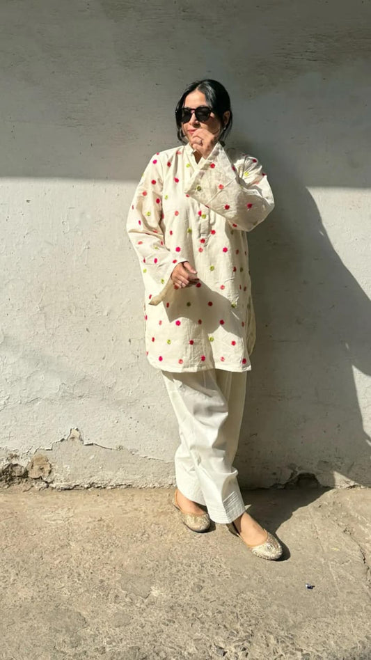 HEER EMB CORD SET ( FARSHI SHALWAR )