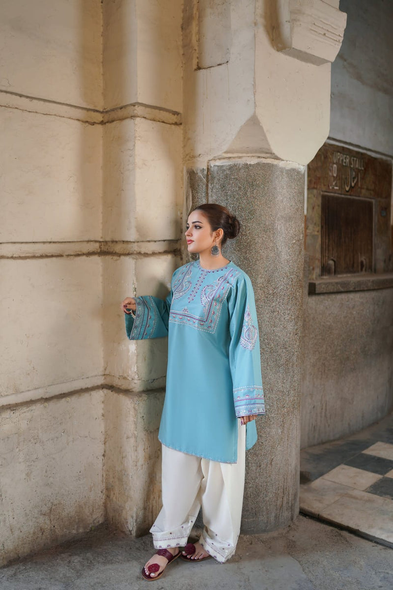AROHA LAWN EMB CO-ORD SET
