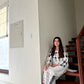 WHITE DOVE DESIGN TWO PIECE SUITS (Premium Lilen)