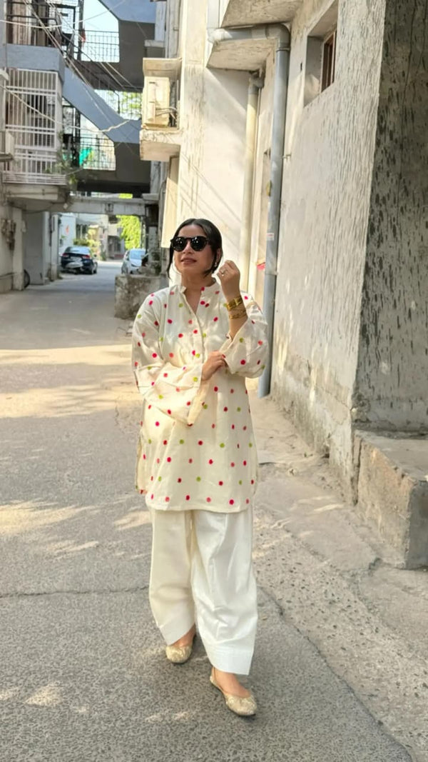 HEER EMB CORD SET ( FARSHI SHALWAR )