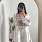 VIOLET LAWN EMB 2PC