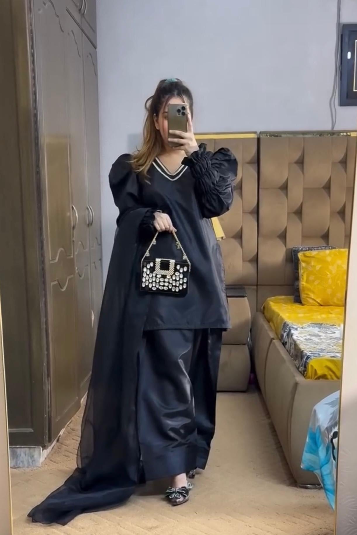 AIZA LUXURY 3PC WITH FARSHI SHALWAR