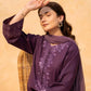 PURPLE LAWN EMB 3PC