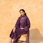 PURPLE LAWN EMB 3PC
