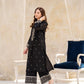BLACK GULAB EMB 2PC SET