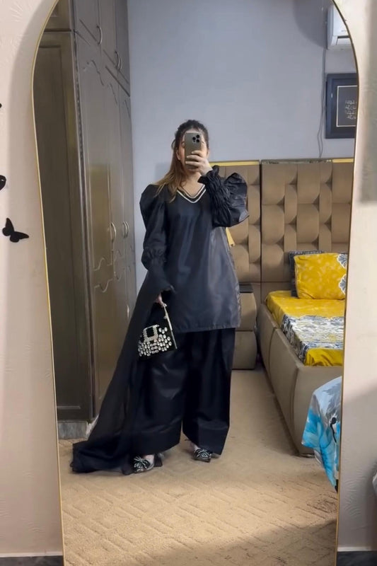 AIZA LUXURY 3PC WITH FARSHI SHALWAR