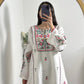 VIOLET LAWN EMB 2PC