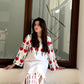 WHITE DOVE DESIGN TWO PIECE SUITS (Premium Lilen)
