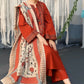 UROOJ  EMB 3Pc With MONAR DUPPATA