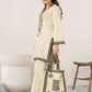 Retro 2 Pc Suit With Hand Bag (White)