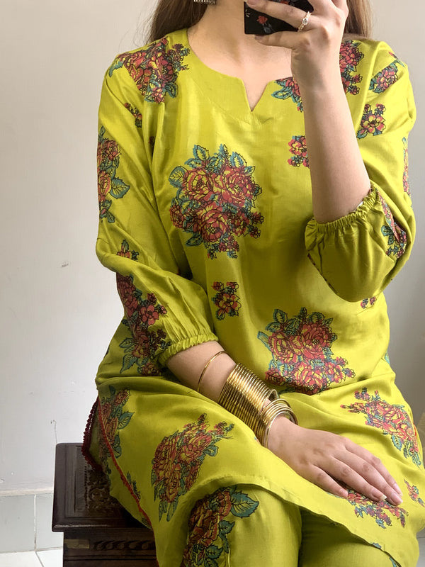 New Rose Printed 2pc