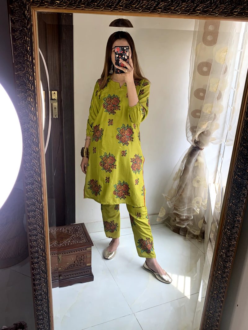New Rose Printed 2pc