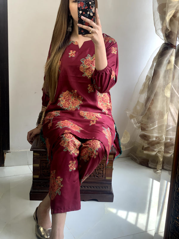 New Rose Printed 2pc