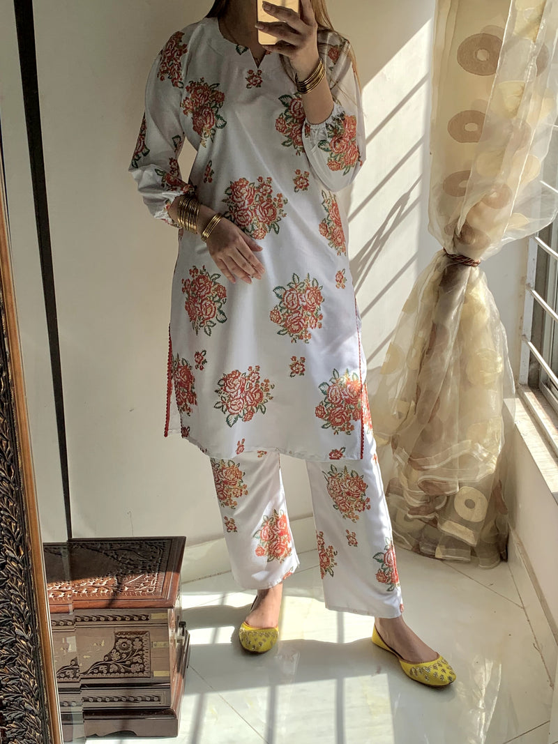 New Rose Printed 2pc