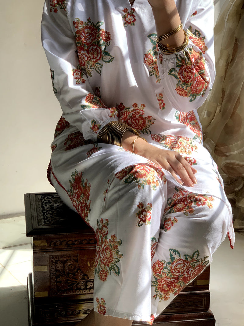 New Rose Printed 2pc