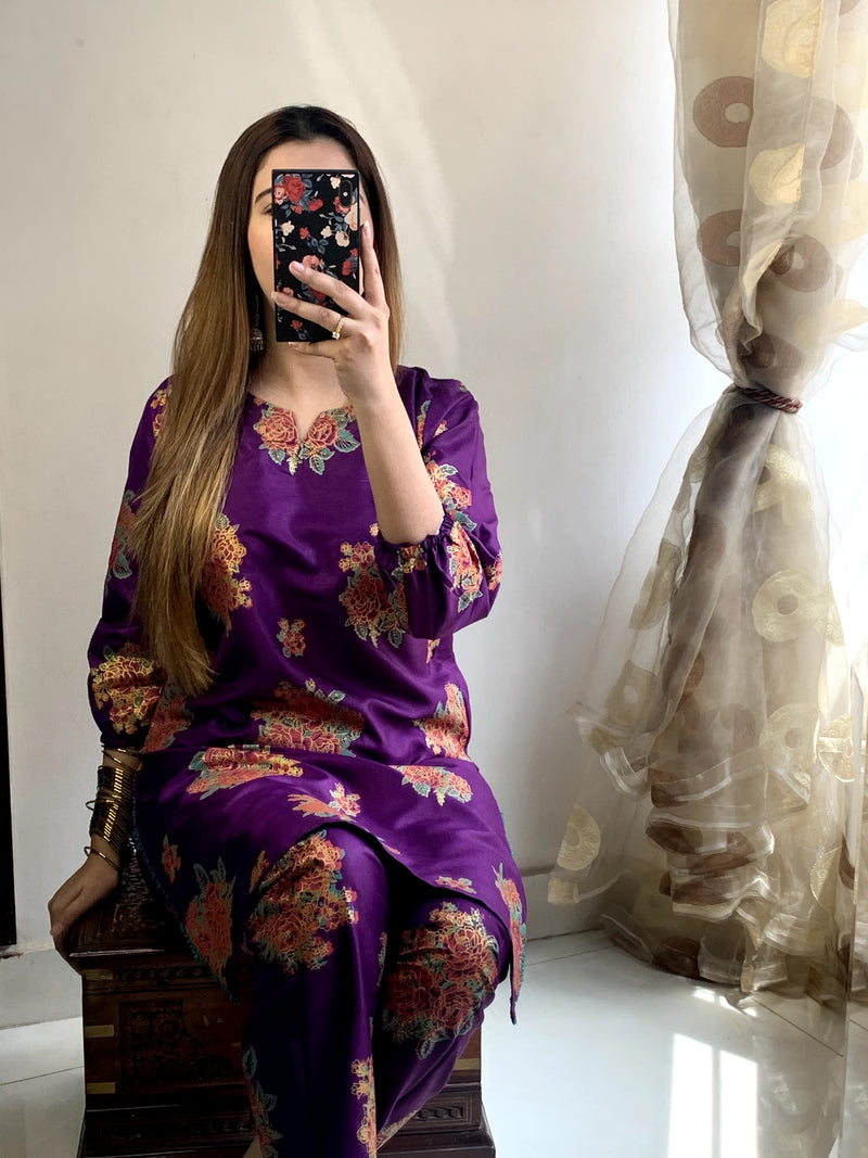 New Rose Printed 2pc