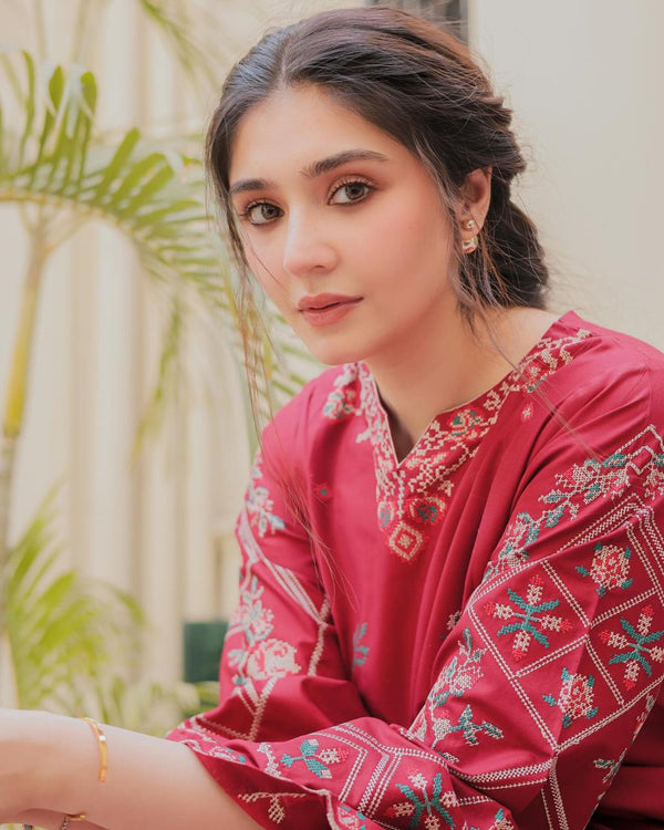 NISHA LAWN EMB CORD SETS ( FARSHI SHALWAR)