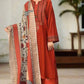 UROOJ  EMB 3Pc With MONAR DUPPATA