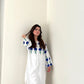 WHITE DOVE DESIGN TWO PIECE SUITS (Premium Lilen)