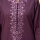 PURPLE LAWN EMB 3PC