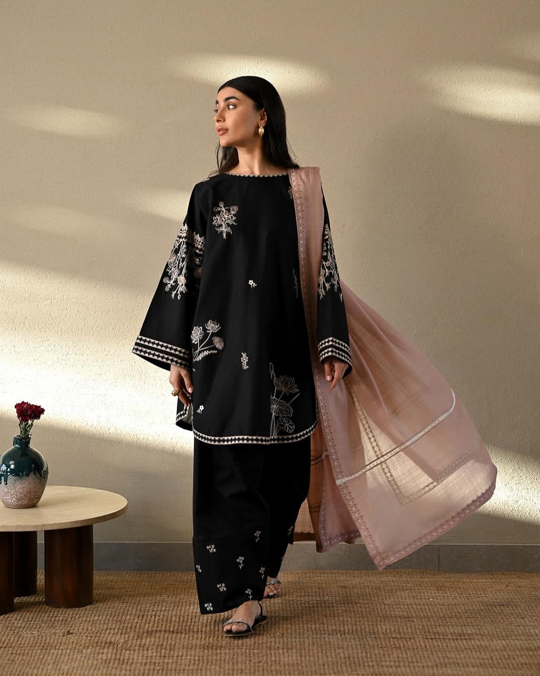 ZAIB LUXURY  CO-ORD SET WITH FARSHI