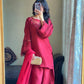 MAHNOOR SILK 3PC WITH FARSHI SHALWAR