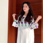 WHITE DOVE DESIGN TWO PIECE SUITS (Premium Lilen)
